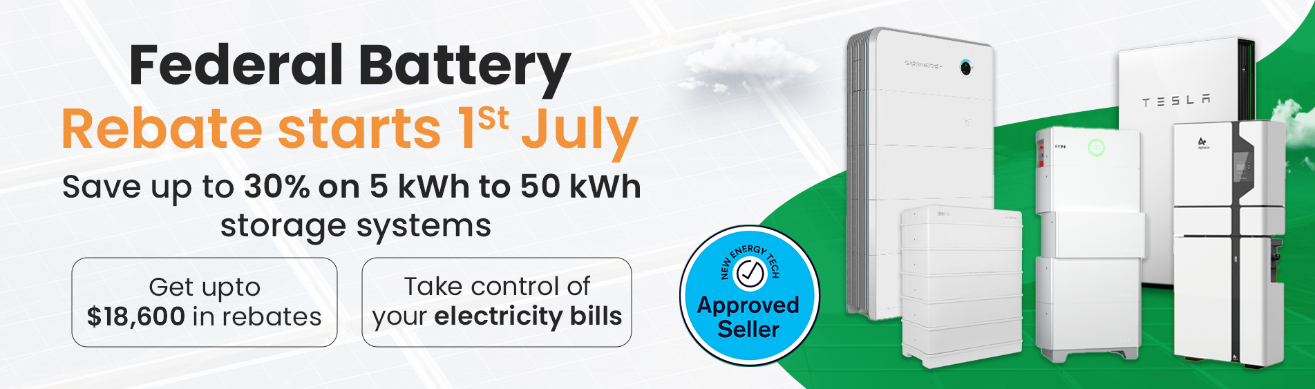 Rebate starts 1St July banner